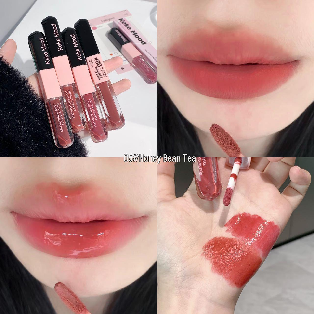 

KeKe Mood Двухэффектная бархатно-матовая и глянцевая помада для женщин