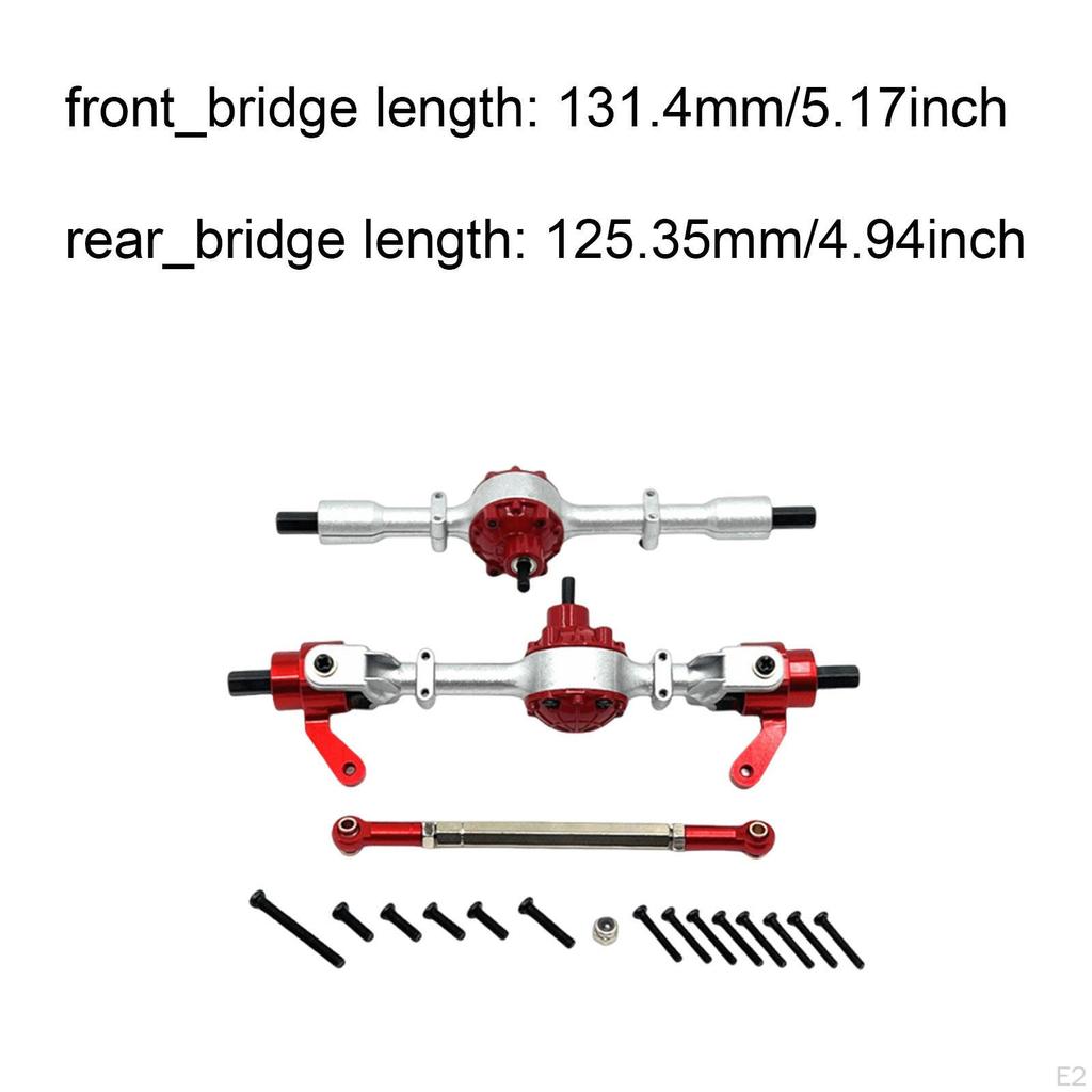 1/16 RC Car Front Rear Axle Set Accessory, Replace Easy to Install Practical, Portable