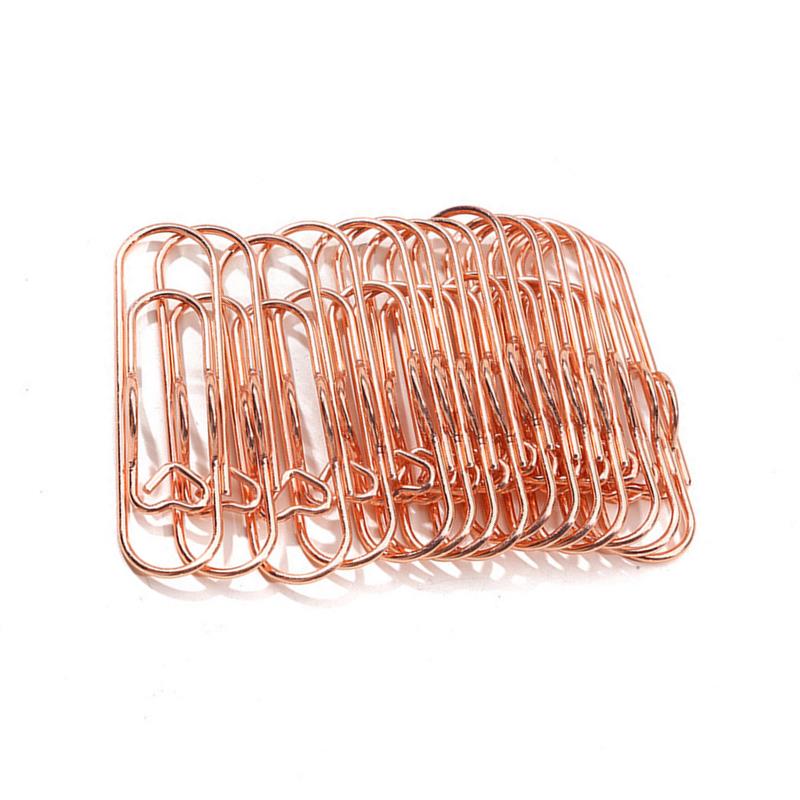 Anti Lost Paper Clip Metal Pen Holder Clips Portable Bookmarks Photo Memo Ticket Fixed Paperclips Office School Stationery