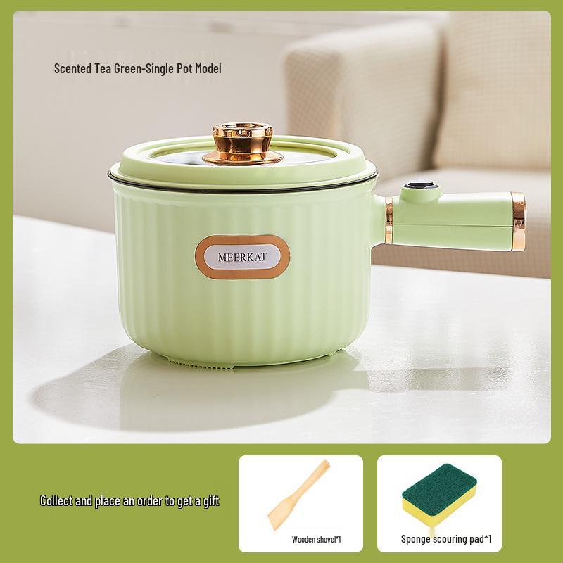 

Компактная электрическая кастрюля для общежитий - Многофункциональная антипригарная кастрюля для лапши и каши, Низкая мощность, 110В 220V Domestic Plug