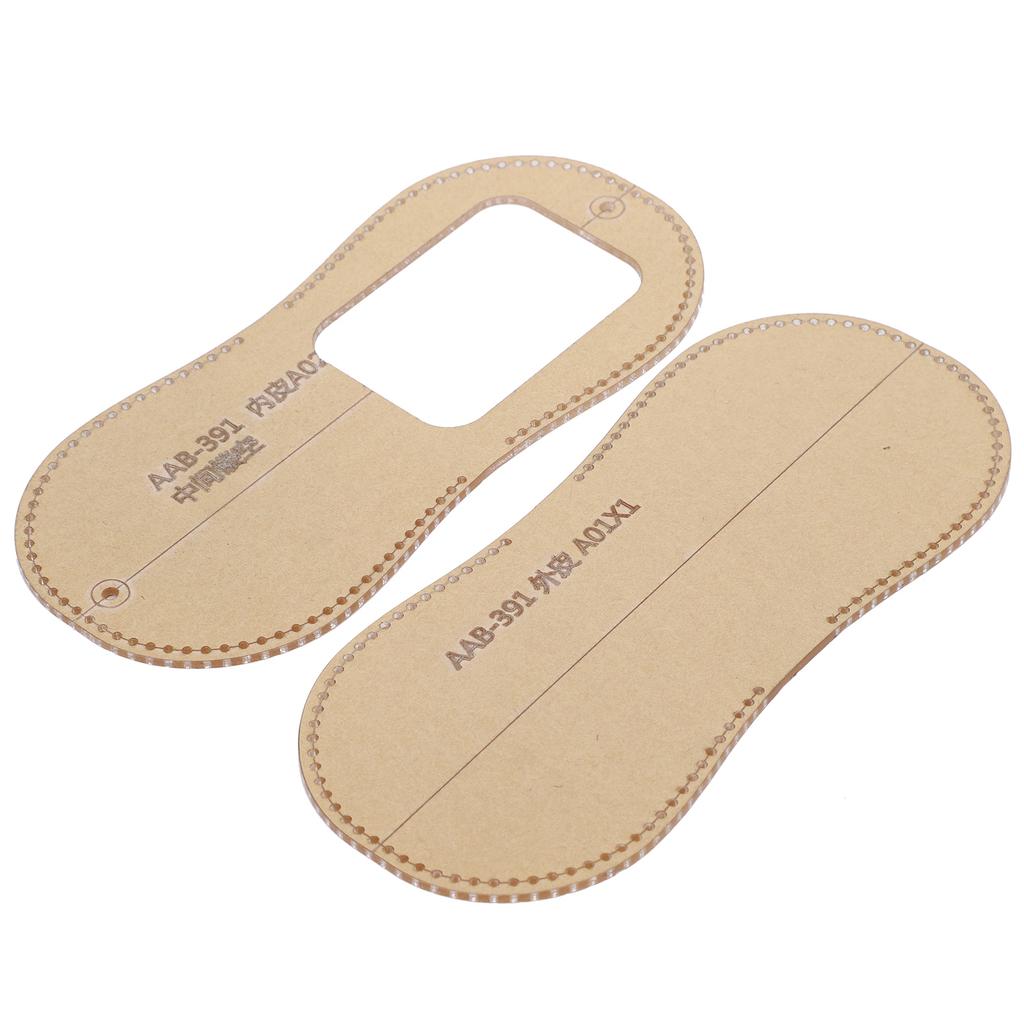 2Pcs Acryl Vorlage Geldbörse DIY Handgemachte Leder Muster Brieftasche Form Handwerk Werkzeuge