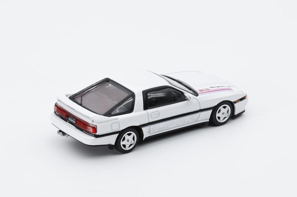 Diecast Team Toyota Supra White Finished Model 1/64 (A70) LL-033-250