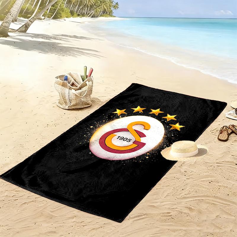 Galatasaray SK Beach Towel Suitable for Various Scenarios Such As Kitchen, Bathroom and Beach Swimming