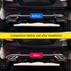 Exhaust Pipe Mufflers Cover Auto Rear Cylinder Exhaust Pipe Cover 1 Pair