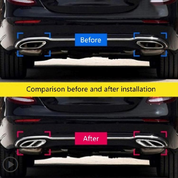 Exhaust Pipe Mufflers Cover Auto Rear Cylinder Exhaust Pipe Cover 1 Pair