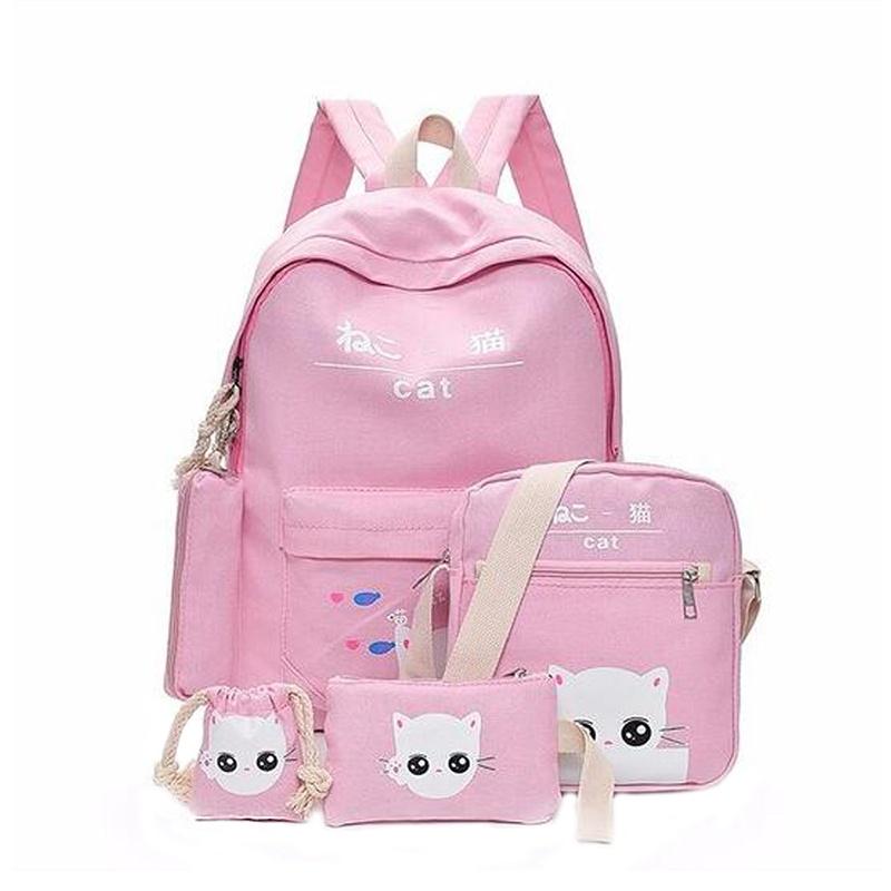 FANTAZIO Backpacks and pencil bag Cute Lions School bag set polyester Daypack with zipper for girls/lady/women FANTAZIO Backpacks and pencil bag Cute Lions School bag set polyester Daypack with zipper for girls/lady/women