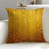 Golden fine light spots Cushion Cover Soft  EasyWash Pillow Case  Versatile for Couch Bed Travel and Office