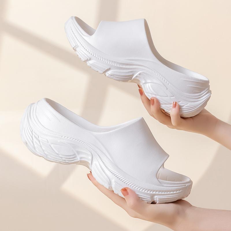 Super Thick-bottomed Cool Slippers Summer Indoor Home Non-slip and Deodorant Outer Wear Fashionable Height-increasing Cool Slippers