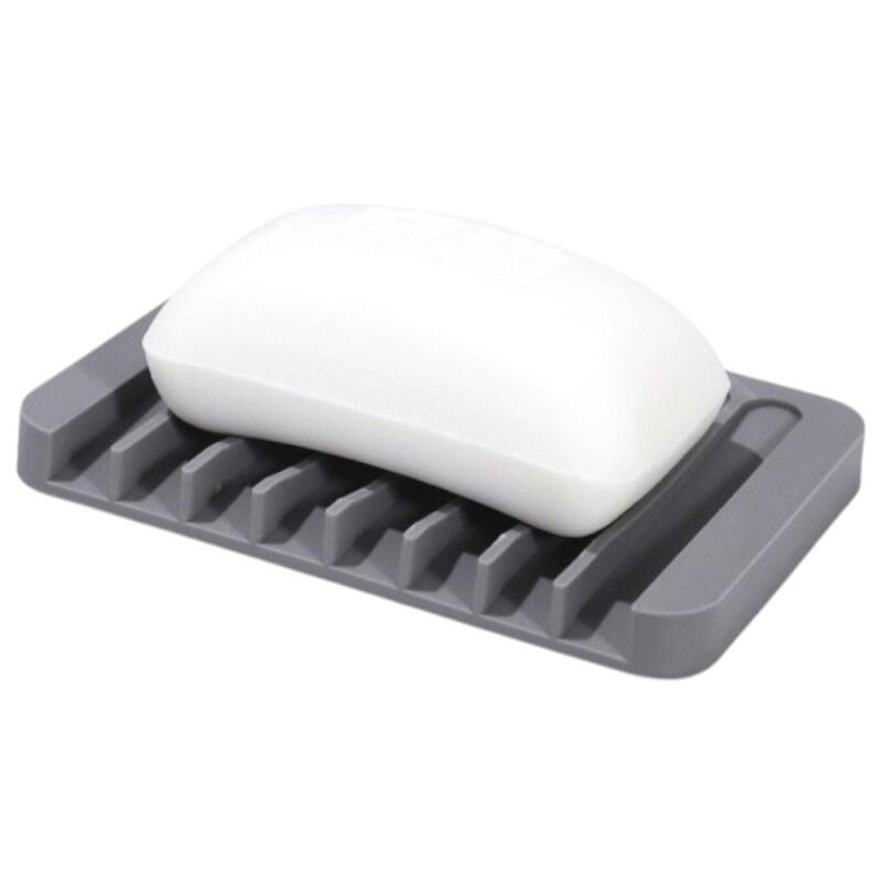 Silicone Draining Soap Dish Holder Bathroom