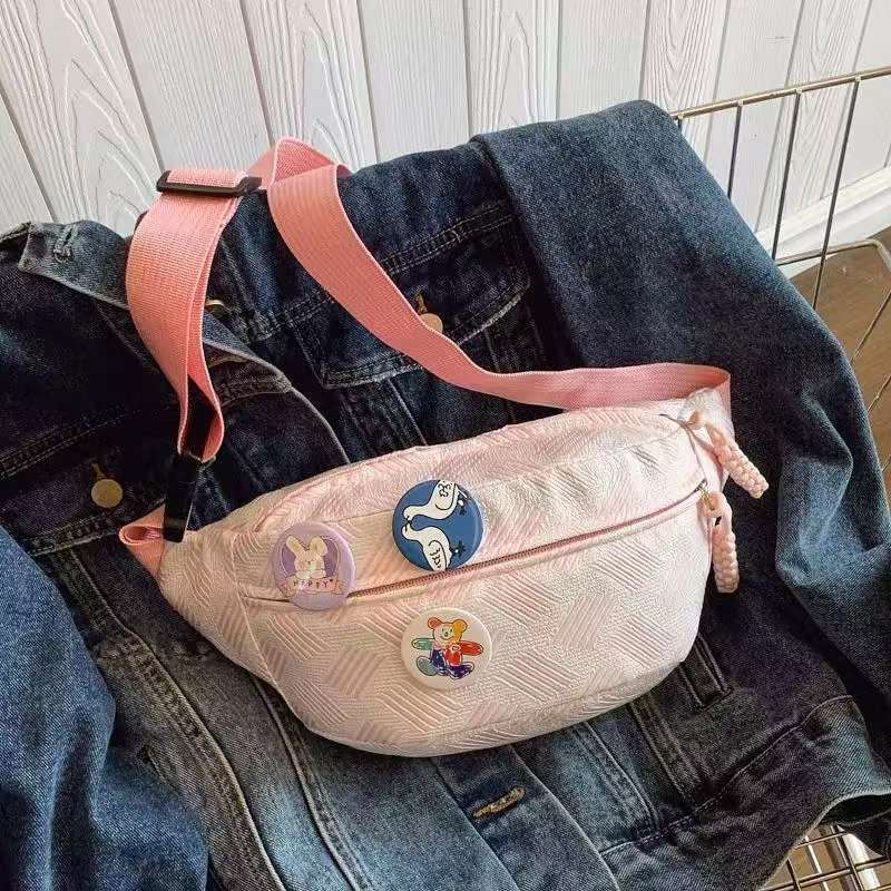 1Pc New Simple and Cute Casual Fanny Pack, Women's Fanny Pack, Fresh Niche Versatile Messenger Bag, Sports Versatile Fashion Breast Bag