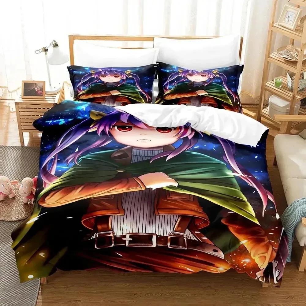 3D Print Anime Non Non Biyori Bedding Set Duvet Cover Bed Set Quilt Cover Pillowcase Comforter King Queen Size Boys Adult