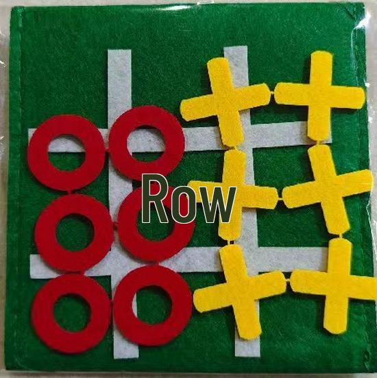 Children's Educational Tic-Tac-Toe Felt Game Board