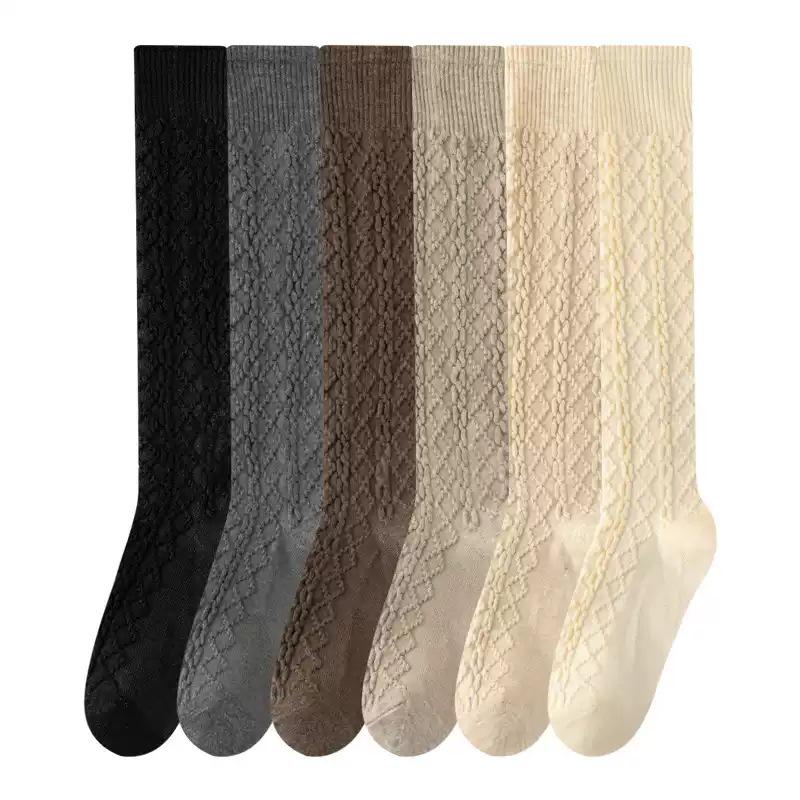 Women's Knee-High Calf Socks for Autumn and Winter