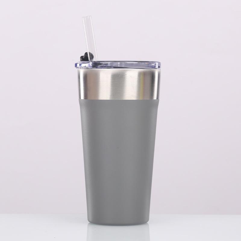 Beer Cup 304 Stainless Steel Double-Layer Vacuum Color Spray Outdoor Water Cup, Creative Car Cup