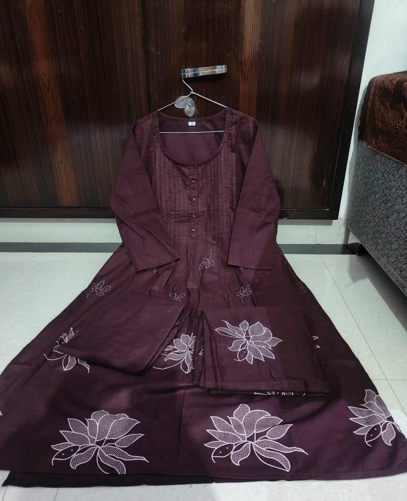 Indian Women Top Tunic Kurta Pant Dupatta Set Bollywood Designer Kurti Salwar Suit Dress
