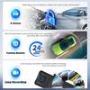 10.88' 4K Mirror Dash Cam, Dual Rear View, Night Vision, G-Sensor, APP Control, Loop Recording