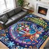Christmas Printed Square Area Rug Soft Non Slip Floor Carpet For Bedroom Holiday Gift