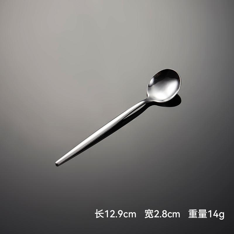 410 Stainless Steel Thin Portuguese Tableware Knives, Forks and Spoons Titanium-plated Paint Multi-specification Gifts