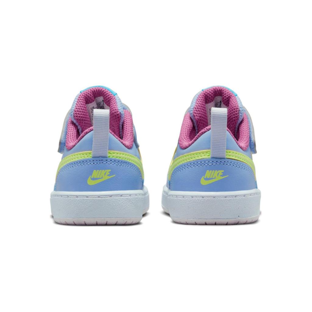 Nike Court Borough Low 2 TD Slip Resistant Abrasion Resistant Low top Toddler Shoes Blue Infant And Toddler BQ5453-405