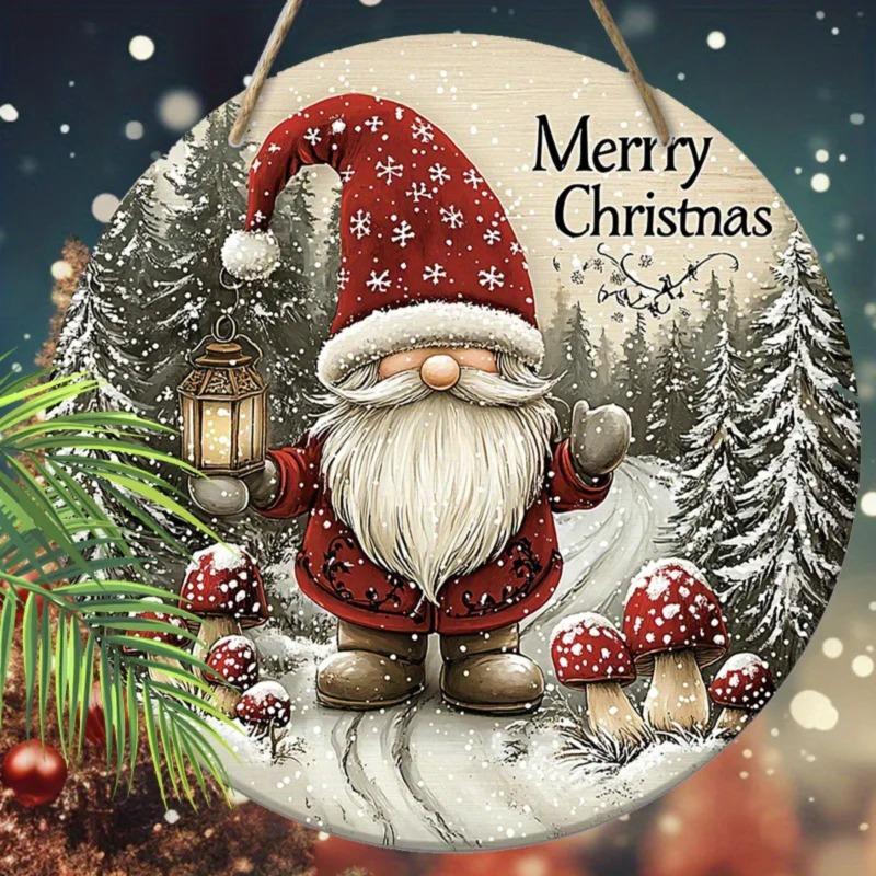 2D Flat Hanging Decorative Metal Sign Hand Painted Art