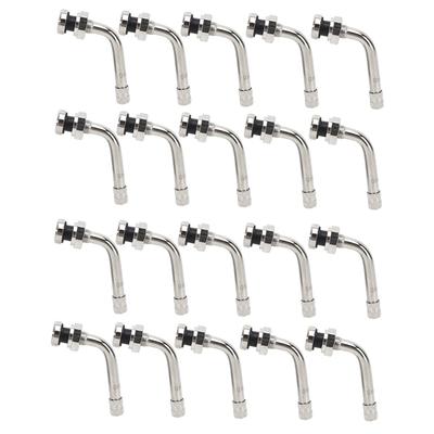 20pc Metric Aluminum Wheel Truck Valve TR554D 60 Degree Bend Valve for Vehicles Wheel with 9.7mm
