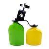 Double Mounted Bells Percussion Instruments Bicolor Cowbell Plastic Cow Bells Music Blocks High and Low Tones Enduring