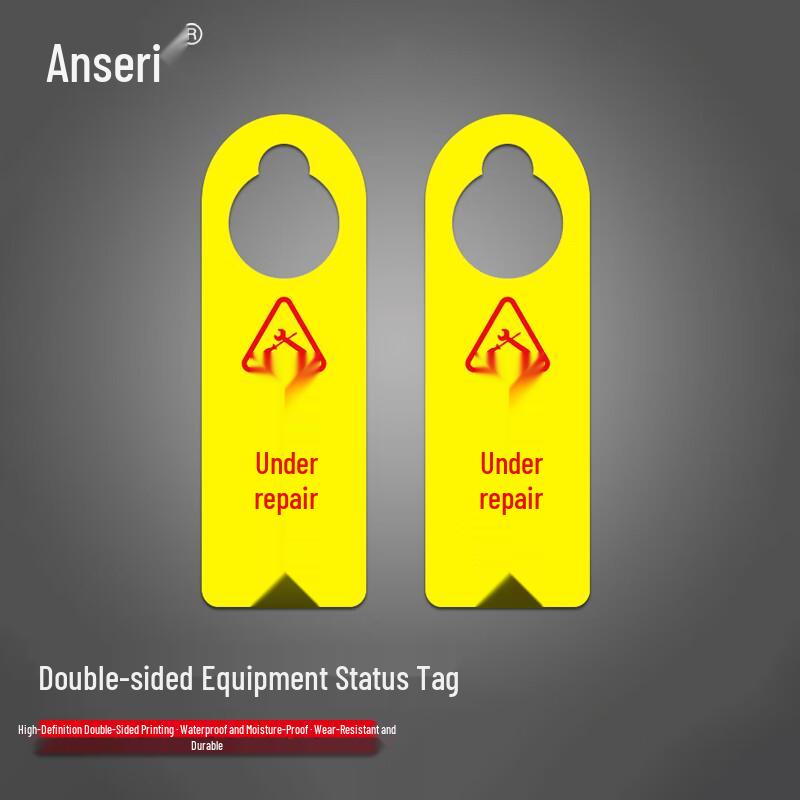 Ancairui Acrylic Double-Sided Equipment Status Tag Equipment Status Sign