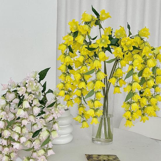 38" Artificial Lily of The Valley Flower Long Stem Faux Silk Flower Bouquet for Tall Vase Fake Plants for Home Wedding Party Birthday Home Decoration