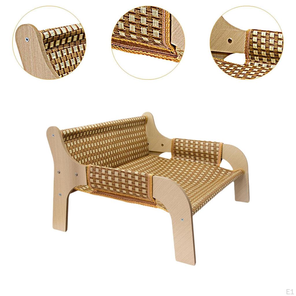 Cat Sofa Bed Kitten Scratching Comfortable Anti Slip Decorative Raised recliner for Small