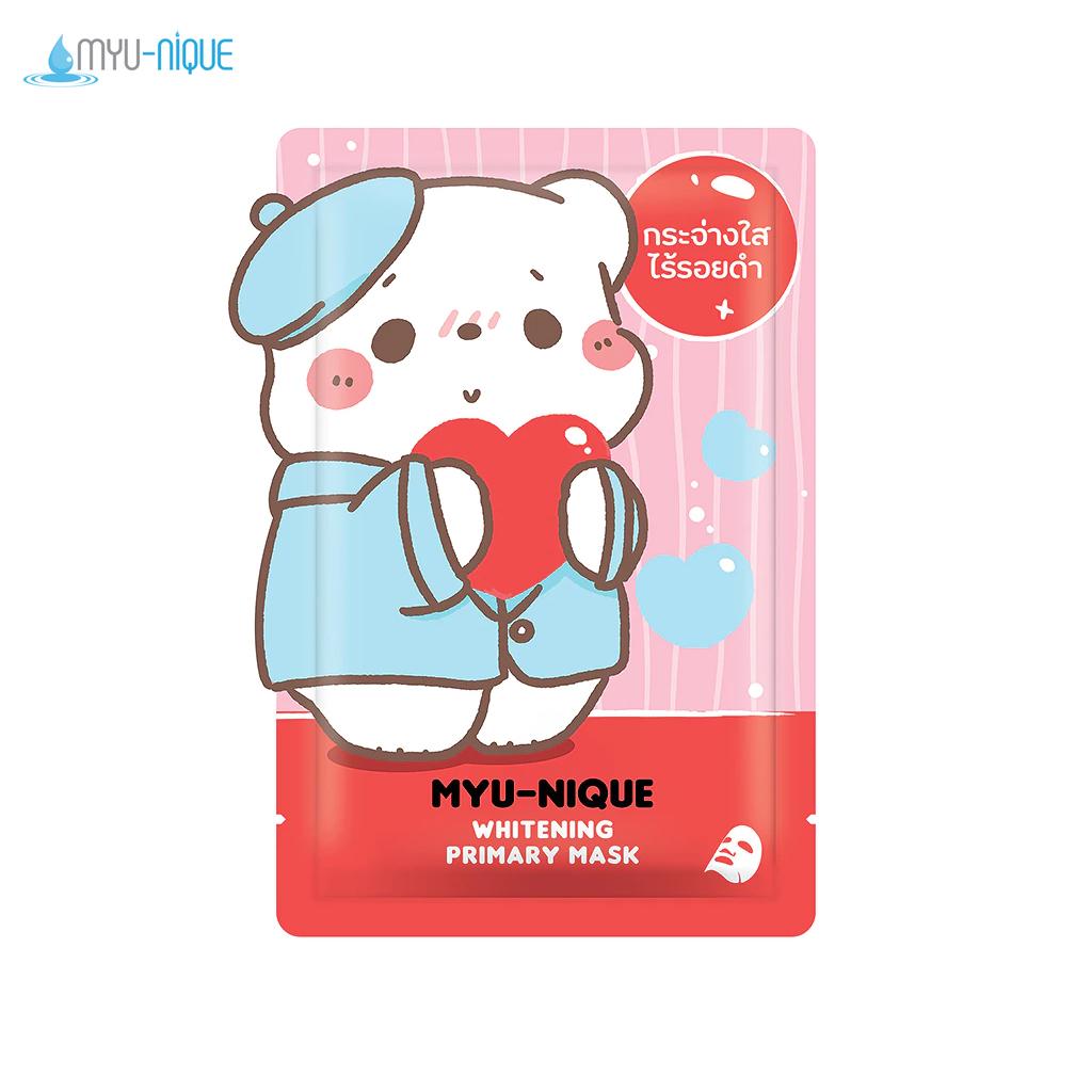 Sada primárních masek Myu-nique (Energizující, bělící, péče o akné a Detox & Clear) 25 g. x 4 ks / 8 ks - Thajská péče o pleť