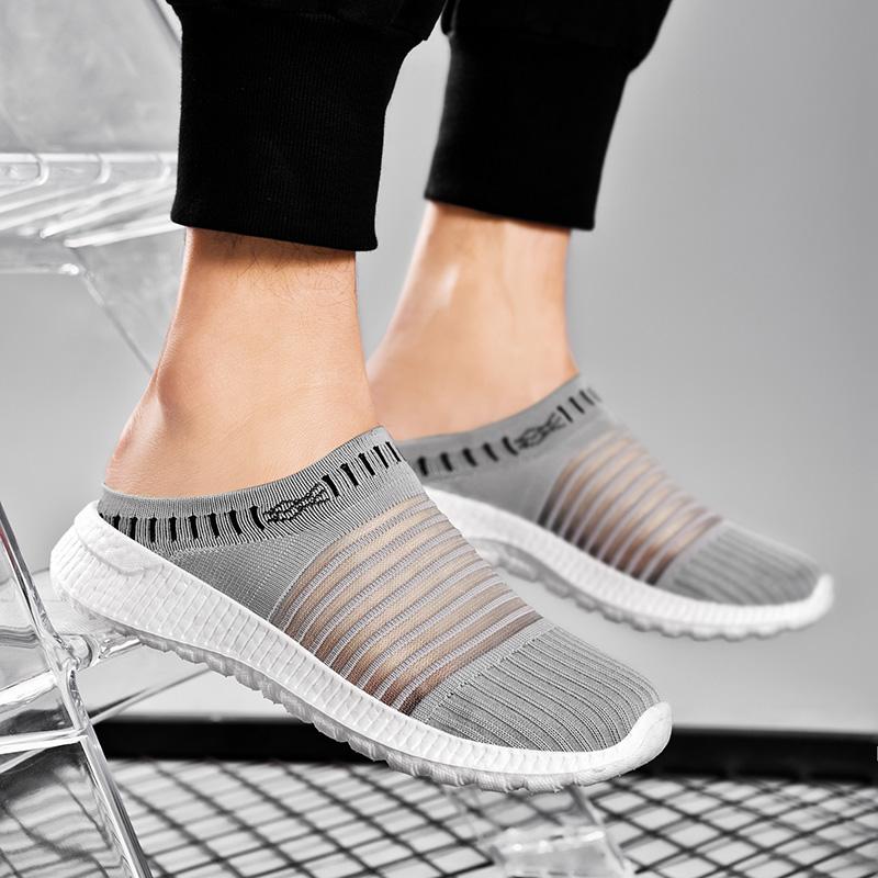 Summer Women’s Loafers Sandals Slip on Slippers Casual Shoes Cloth Couple Shoes for Men Plus Size Lightweight 36-45