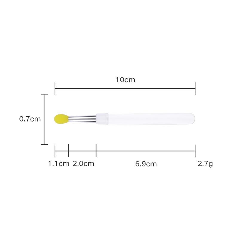 Silikonowy Pędzel do Ust z Osłonką Narzędzie do Makijażu oczu do Rozcierania Błyszczyka