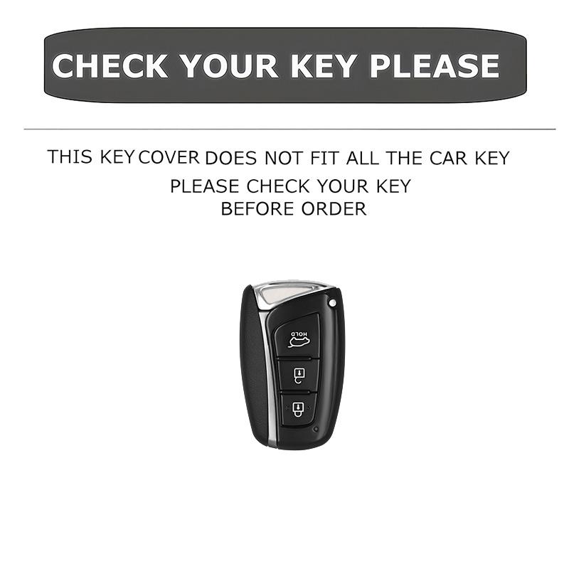 Leather Smart Key Fob Cover For Hyundai Sonata Tucson Santa Fe Elantra Palisade Kia K5 K3 Sportage Sorento Carnival Key Case