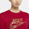 Nike Logo Letter Print Long Sleeve A-Line Dress Women Dresses Red CU3661-687
