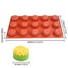 Multiuse 15 Cavity Chrysanthemum Silicone Molds For Baking Cakes Soap Candle Nonstick Oven Safe Kitchen Essential