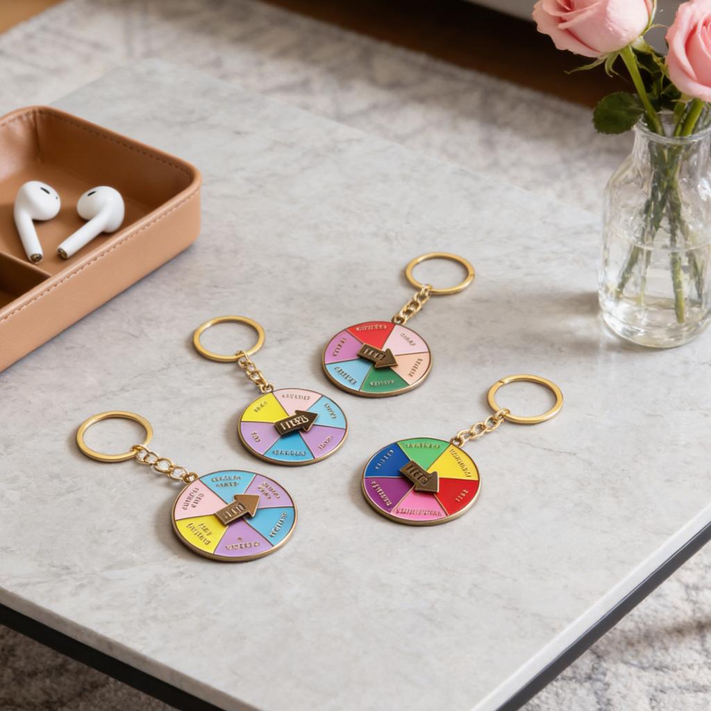 Rolig nyckelring för kvinnor män Beslutsvårare nyckelring Söt bilnyckelring för ryggsäck Julklapp till henne