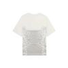 Li-Ning China Series Mountain Contour Pattern Pullover Crew Neck T-Shirt Unisex Tops Off-White AHSS134-1