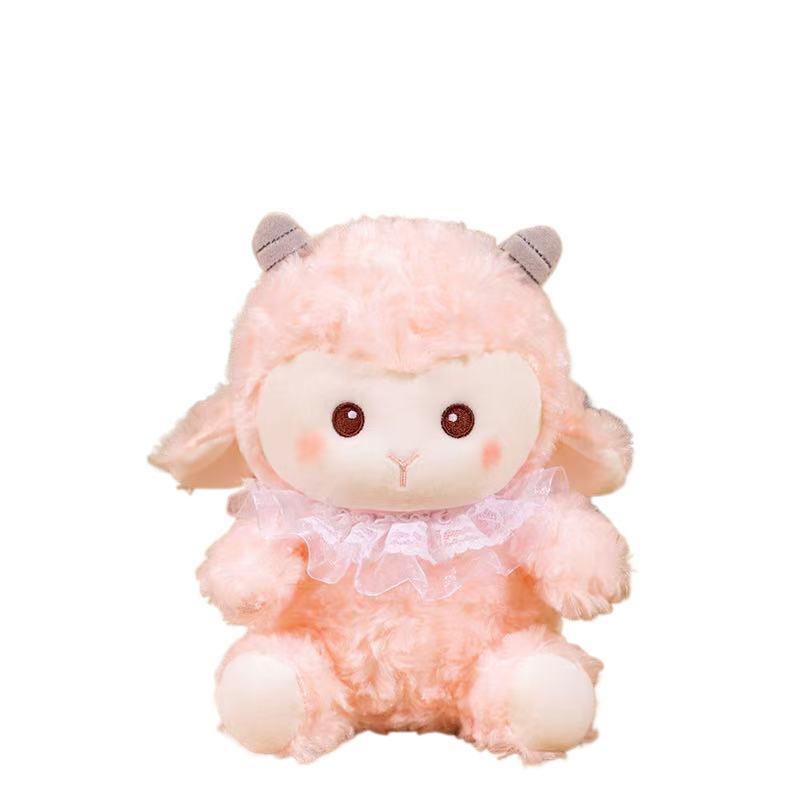 23/30cm Beautiful Sheep Doll Simulation Plush Toy Handmade Doll Cartoon Anime Cute Pillow Cushion Home Decoration Children's Bir