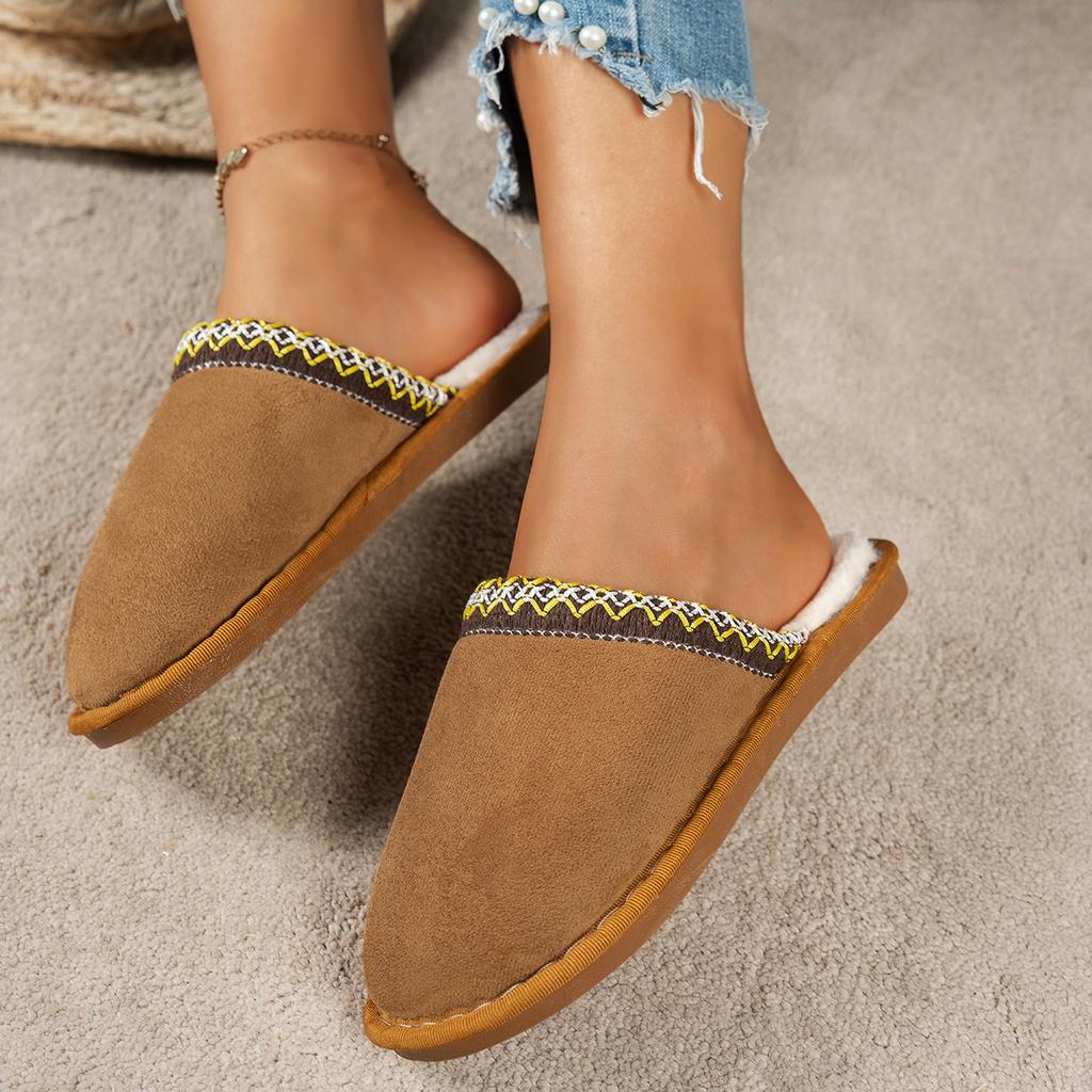 Mode Damen Hausschuhe Dicke Sohle Warme Baumwollschuhe Winter Neue Modische Schuhe Outdoor Leichte Hausschuhe Haus Pantoletten Damen