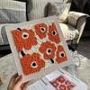 DIY Embroidery Kits For Beginner Craft Punch Needle Set Rug for Starter Kits with Stamped Flower Pattern Needle Felting Supplies