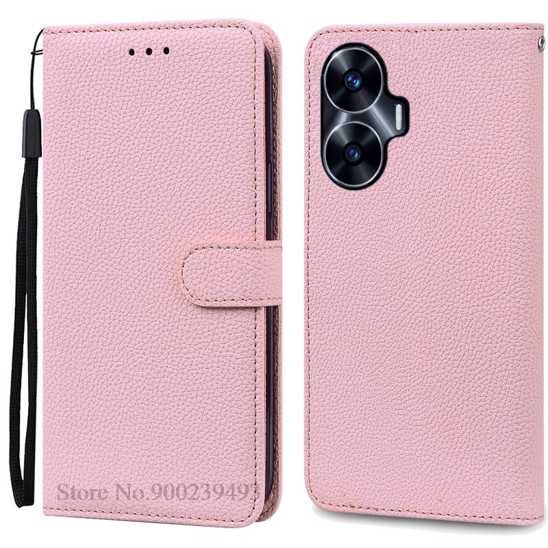 For Realme C55 Case Leather Flip Wallet Cover For Realme C55 Case Book Protective Cover Coque Fundas Shell