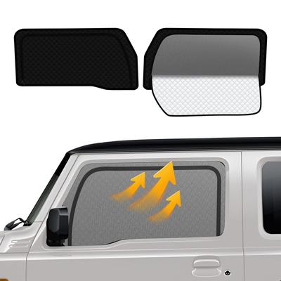 Integrierte Sonnenblende mit Lenkradabdeckung für Suzuki Jimny JB04 Einfache Installation und Netzvorhang mit magnetischem Licht Seitensonnenblenden für Fahrer