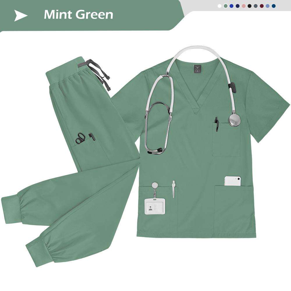 Nurse Uniform Set Doctor Nurses Dental Hospital Uniforms Joggers Pants Sets Beauty Spa Nursing Articles Scrub Workwear