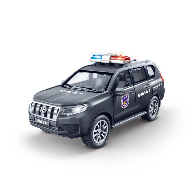 2026 Neu 1:32 Modellbauspielzeug Polizeiautos Legierung Tür zu öffnen Miniaturfahrzeuge Rückziehauto Spielzeug Kindertagsgeschenke Simulationsspielzeugmodelle