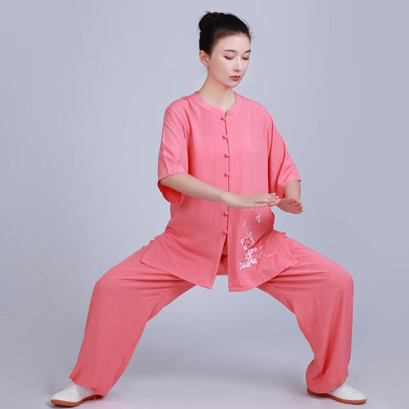 

LIEYAO Women s Linen Cotton Tai Chi Uniform M