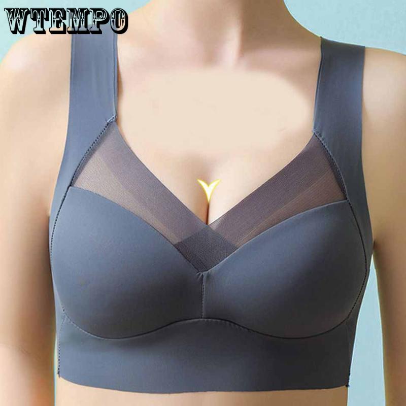 

Бесшовный сексуальный бюстгальтер Женское нижнее белье Леди Собирают Анти-провисание Нет стального кольца Тонкий Бьюти-жилет Спорт Бег Shckproof Tube Top