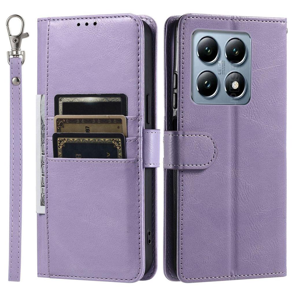 Cover for Xiaomi 15T,14T,14T Pro Retro PU Leather Flip Wallet Phone Case Multi Card Slots