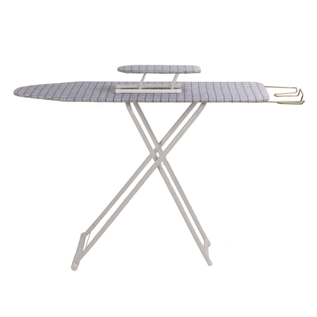 42 Inch Foldable Tabletop Ironing Board with Iron Rest Stable Large Ironing Board With Fixed Sleeve