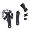 Children Hollow Integrated Crankset Aluminum Alloy BCD104mm 36T Children Crankset for BB68 Threaded 