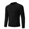 Autumn Mens Knitwear Thin Basic Elastic Slim Fit Inner Layer Thin Sweater Solid Color Casual Warm Slim High Quality Pullovers